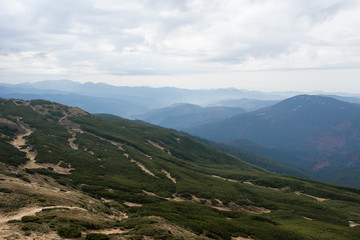 Mountains in Georgia. Mountains from a bird's flight.
