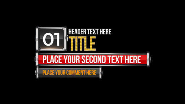 3D Multi Level Title