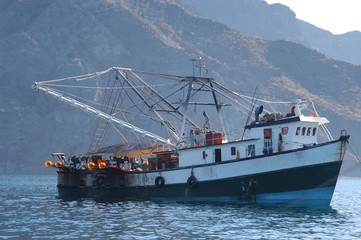 Naklejka premium Mexican Fishing Boat