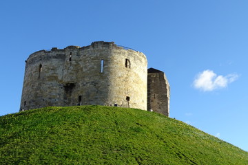 Fototapeta na wymiar Clifford's Tower - York, Yorkshire, England, UK