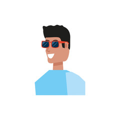 young man with sunglasses avatar character