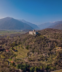 Aerial view of montato Dora's Castle