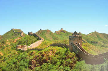 Summer view on Great Wall China