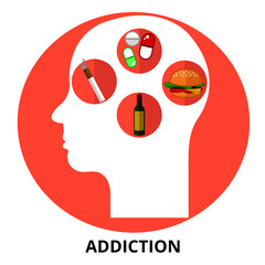 Addiction Abstract Icon Surrealism Vector