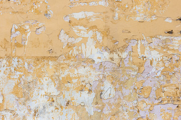 texture of old yellow wall