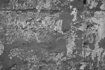 Papier Peint photo autocollant Vieux mur texturé sale Vieux mur de brique texturé avec défauts naturels. Rayures, fissures, crevasses, éclats, poussière, rugosité. Peut être utilisé comme arrière-plan pour la conception ou l& 39 affiche.