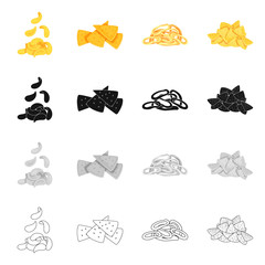 Vector illustration of Oktoberfest and bar sign. Set of Oktoberfest and cooking stock vector illustration.