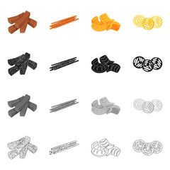 Vector illustration of Oktoberfest and bar sign. Collection of Oktoberfest and cooking stock vector illustration.