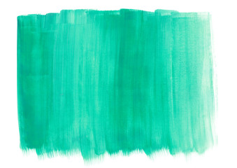 watercolor green abstract background.Template for design and texts.Handmade pattern