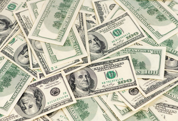 Background of 100 dollar bills