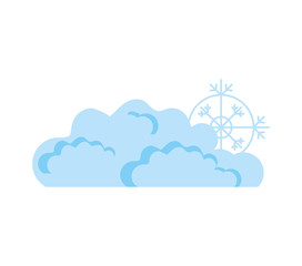 clouds nature isolated icon