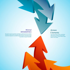 Abstract arrows. Detailed