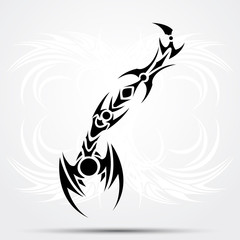 Sharp tribal tattoo