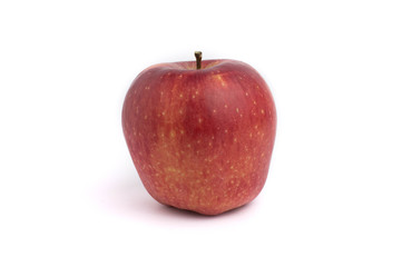 red apple isolated on a white background.