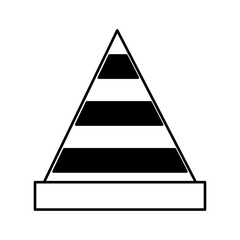 construction cone isolated icon