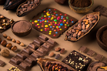 Set of Chocolate candies collection