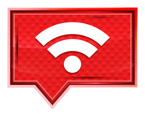 Wifi icon misty rose pink banner button
