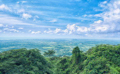 Panorama of Phan Thiet from Ta Cu Mountain, Vietnam