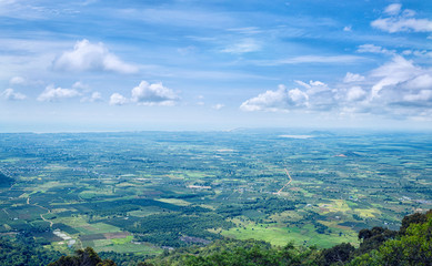 Panorama of Phan Thiet from Ta Cu Mountain, Vietnam