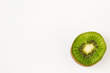 Obraz na płótnie Canvas Kiwi fruit isolated on white background.