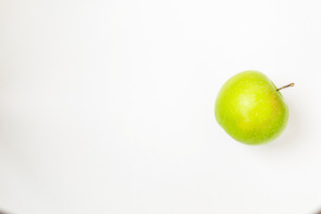 Green apple isolated on white background