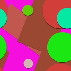 Flat material design - Creative vector trend seamless