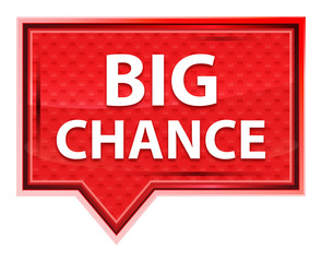 Big Chance misty rose pink banner button