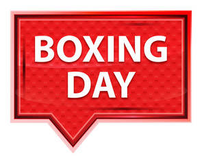 Boxing Day misty rose pink banner button