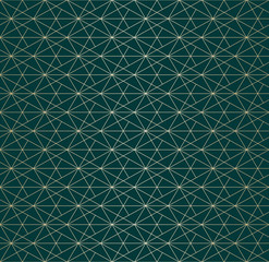 Golden lines pattern. Vector geometric linear seamless texture. Luxury design