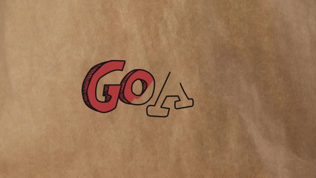 Goal written in big red letters