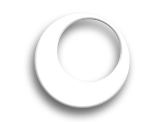 Modern White Design Circle Background