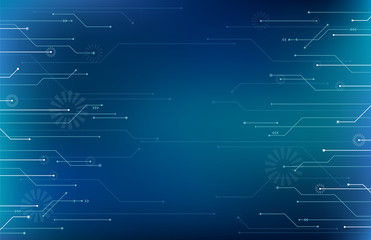 technology /  digitalization / cyberspace - vector illustration