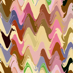 Rustic pattern on colorful backdrop with zigzag elements