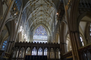 Fototapeta na wymiar Inside York Minster - Yorkshire, England, UK