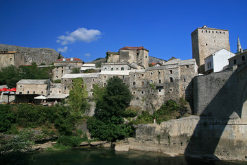 Fototapeta na wymiar Old Town, Mostar, Bosnia and Herzegovina