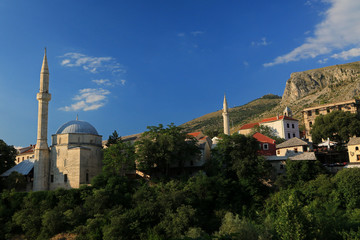 Fototapeta premium Old Town, Mostar, Bosnia and Herzegovina