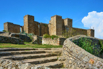 The medieval castle at Trujillo, Caceres, Spain