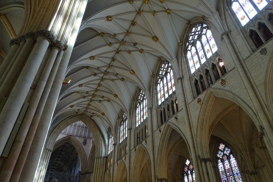 Inside York Minster, Yorkshire, England, UK