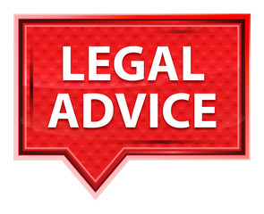 Legal Advice misty rose pink banner button