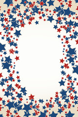 American patriotic background frame
