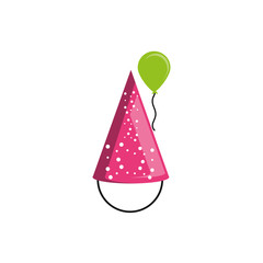 party hat with balloon helium