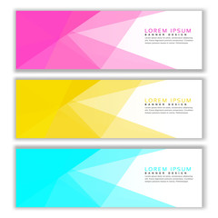 Fototapeta premium Vector abstract web banner design template. Collection of web banner template. Web Design Elements - Vector