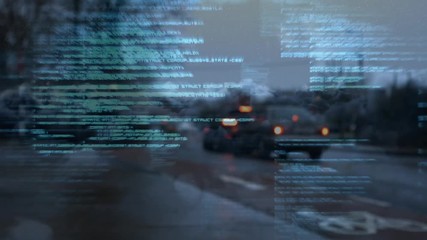 Cars driving on city road - Powered by Adobe