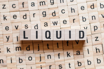 Liquid word concept