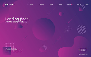 Liquid color background design. Fluid gradient shapes composition. Futuristic design posters. Eps10 vector. - Vector