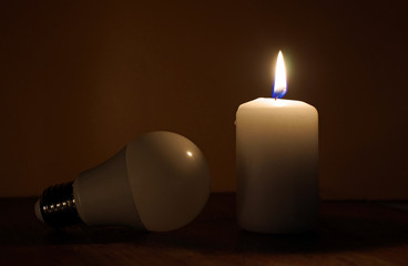  Power outage. Electricity missing. Blackout concept.