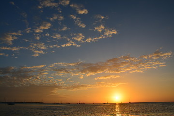 Coucher de Soleil Caye Caulker Belize