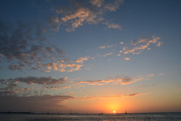 Coucher de Soleil Caye Caulker Belize