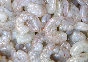Raw Jumbo Shrimp food Background