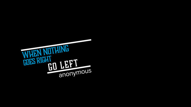 Slanted Left Aligned Title